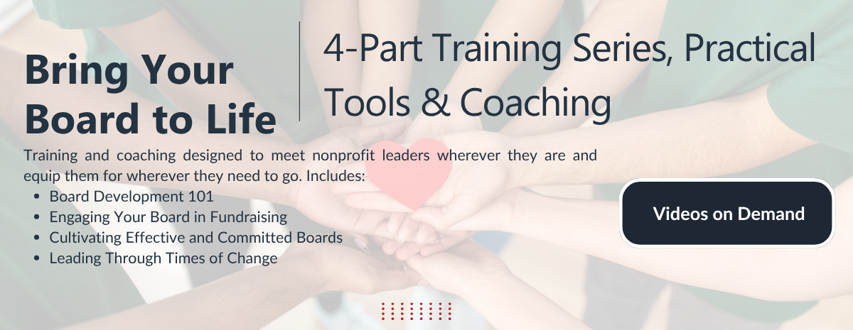 Bring Your Board to Life Skill Track - Nonprofit Board Development